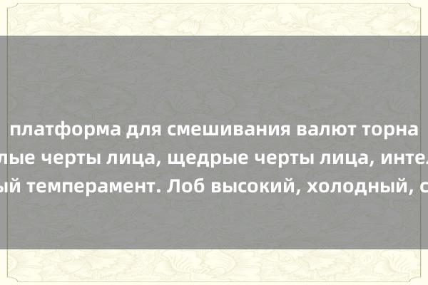 платформа для смешивания валют торнадо У героини круглые черты лица, щедрые черты лица, интеллектуальный темперамент. Лоб высокий, холодный, слегка узкий, умный и прилежный.