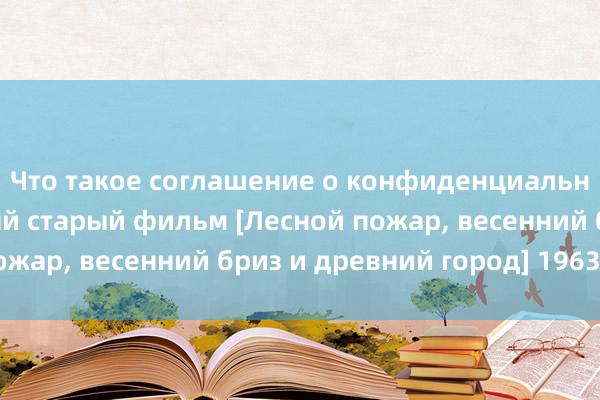 Что такое соглашение о конфиденциальности Отечественный старый фильм [Лесной пожар, весенний бриз и древний город] 1963 года